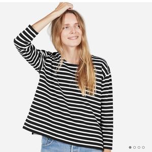 Everlane boxy striped tee